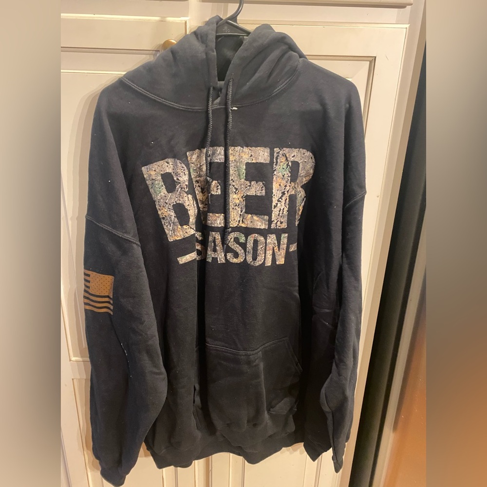 Men's Grunt Style Black Hoodie NWOT